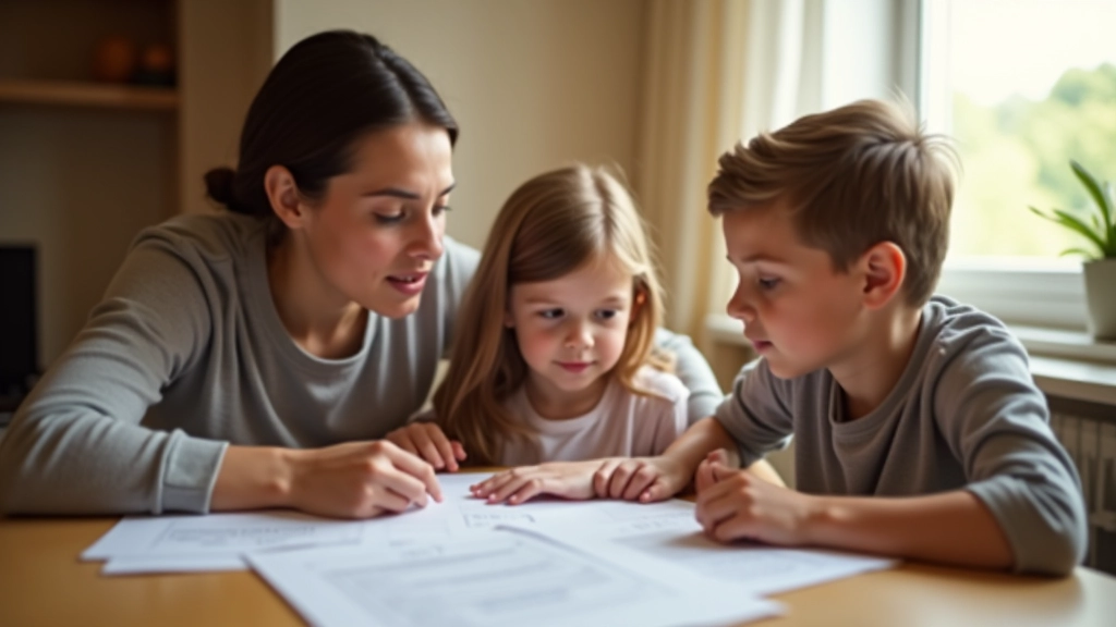 Familie plant Vermögensaufbau