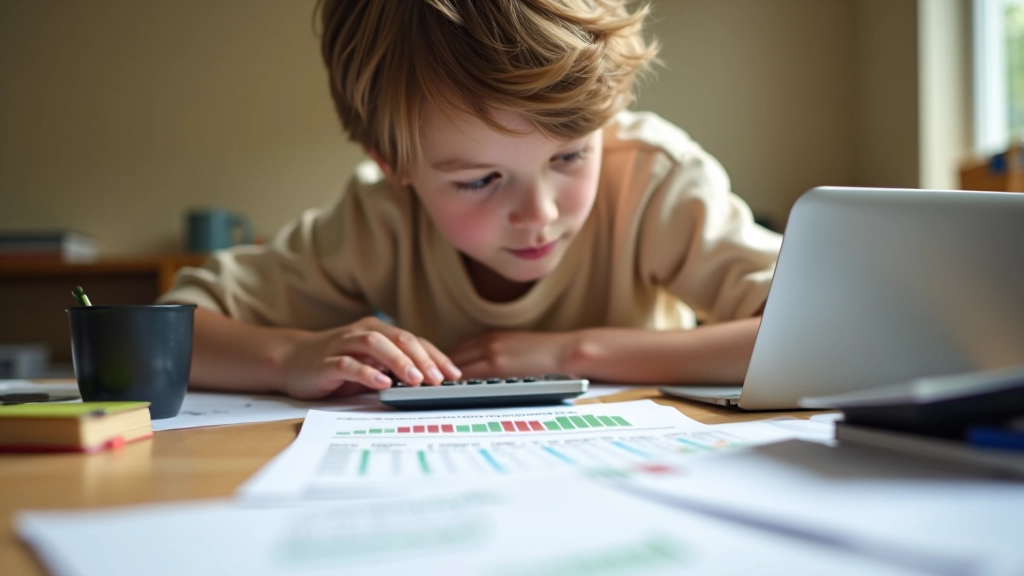 Finanzplanung für Jugendliche mit visuellen Diagrammen und Sparziele